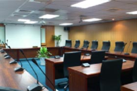 會議室從內向外場域照